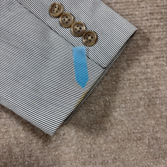 J.Crew Factory White Pinstriped Clayton Sportcoat Men's Size Small NWT (Flawed) - Picture 11 of 11